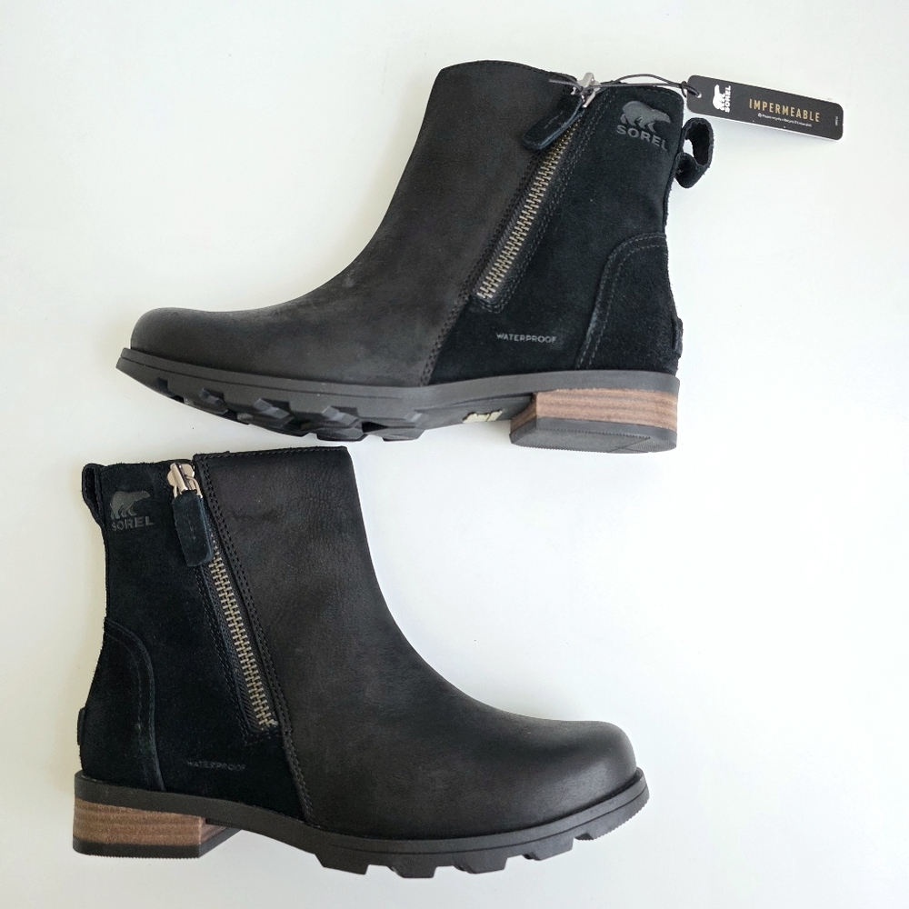 NEW Sorel Emelie Zip Bootie 7